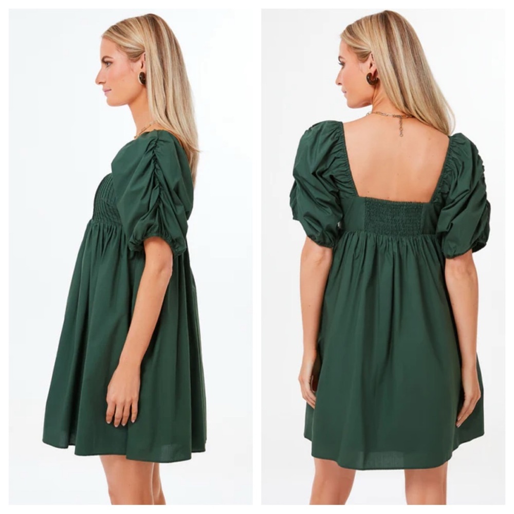 Tuckernuck Hyacinth House Sasha Mini Dress sz: S Green - Picture 3 of 7